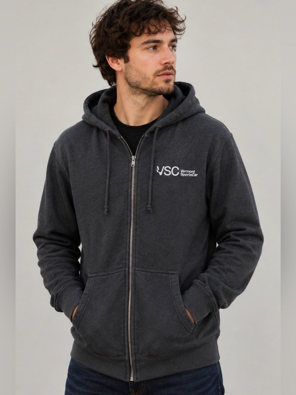Vermont SportsCar VSC
Subaru Motorsport Full Zip Hoodie Gray Sweatshirt Rally